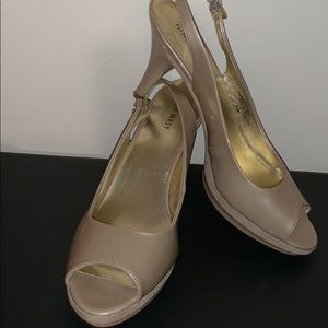 Nine West Nude slingback